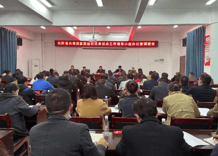 石阡县召开共青团基层组织改革试点工作领导小组办公室调度会