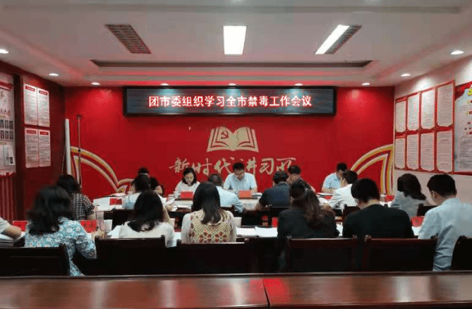 团市委组织传达学习全市禁毒工作会议精神