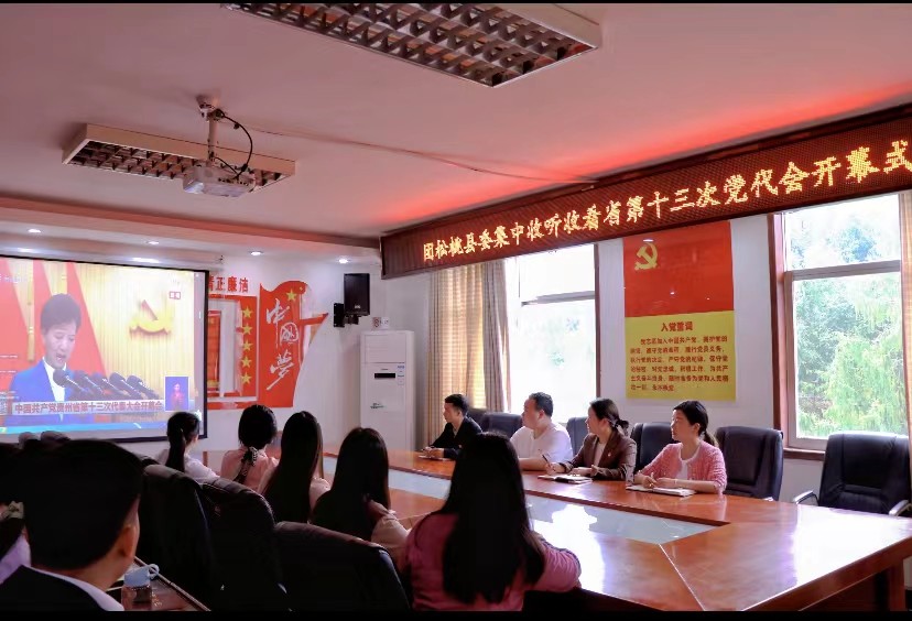 铜仁市各级团组织收看省第十三次党代会开幕式直播