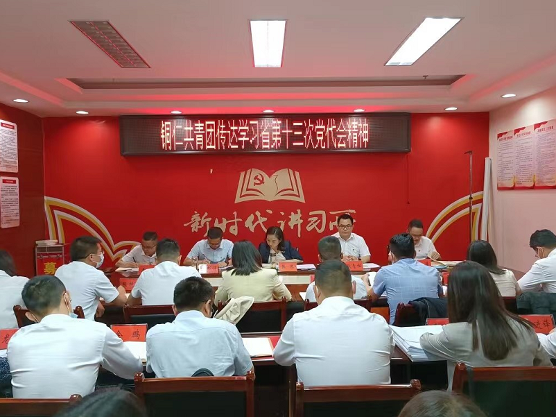 共青团铜仁市委传达学习省第十三次党代会精神