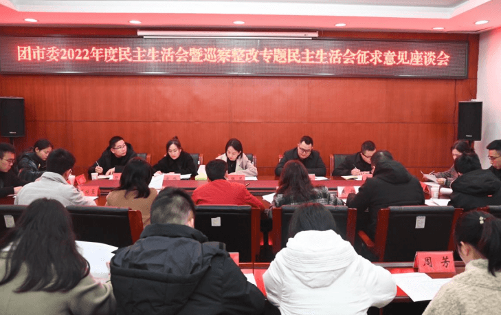 共青团铜仁市委召开2022年度民主生活会暨巡察整改专题民主生活会征求意见座谈会