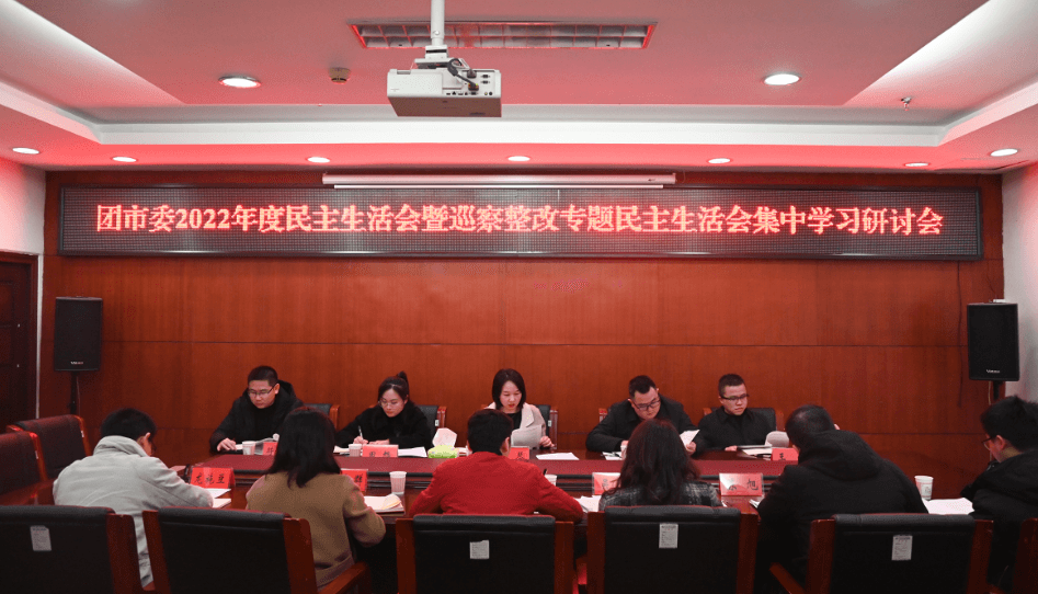 团市委召开2022年度民主生活会暨市委巡察整改专题民主生活会集中学习研讨会