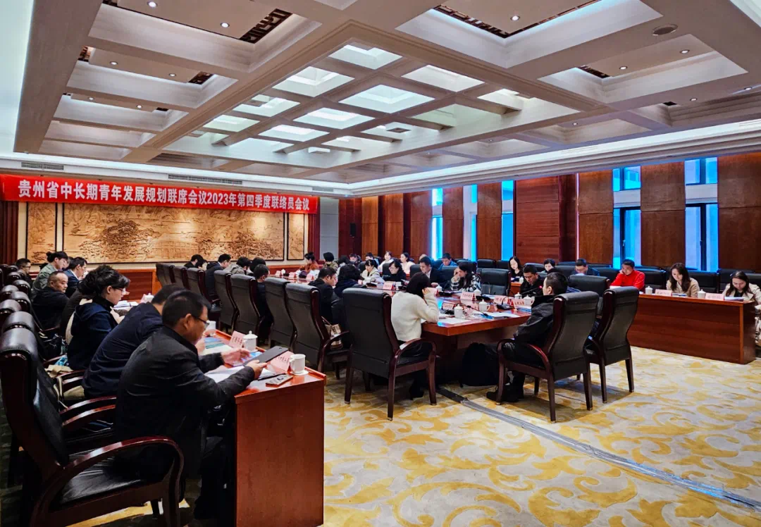 贵州省中长期青年发展规划联席会议2023年第四季度联络员会议召开