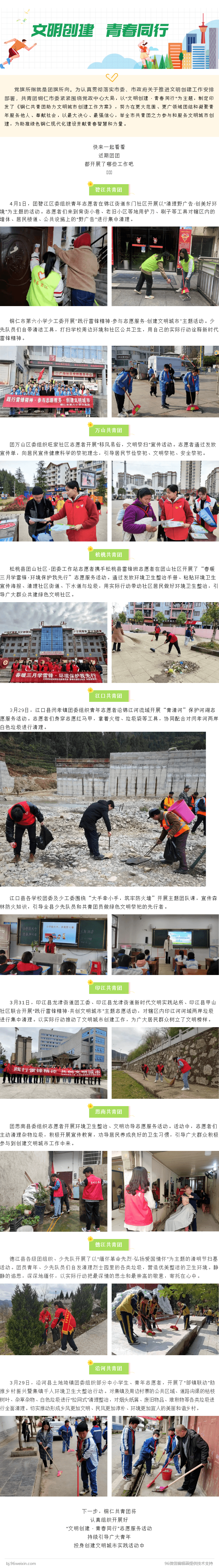文明创建•青春同行 | “青”尽全力，铜仁共青团投身文明城市创建（第四期）