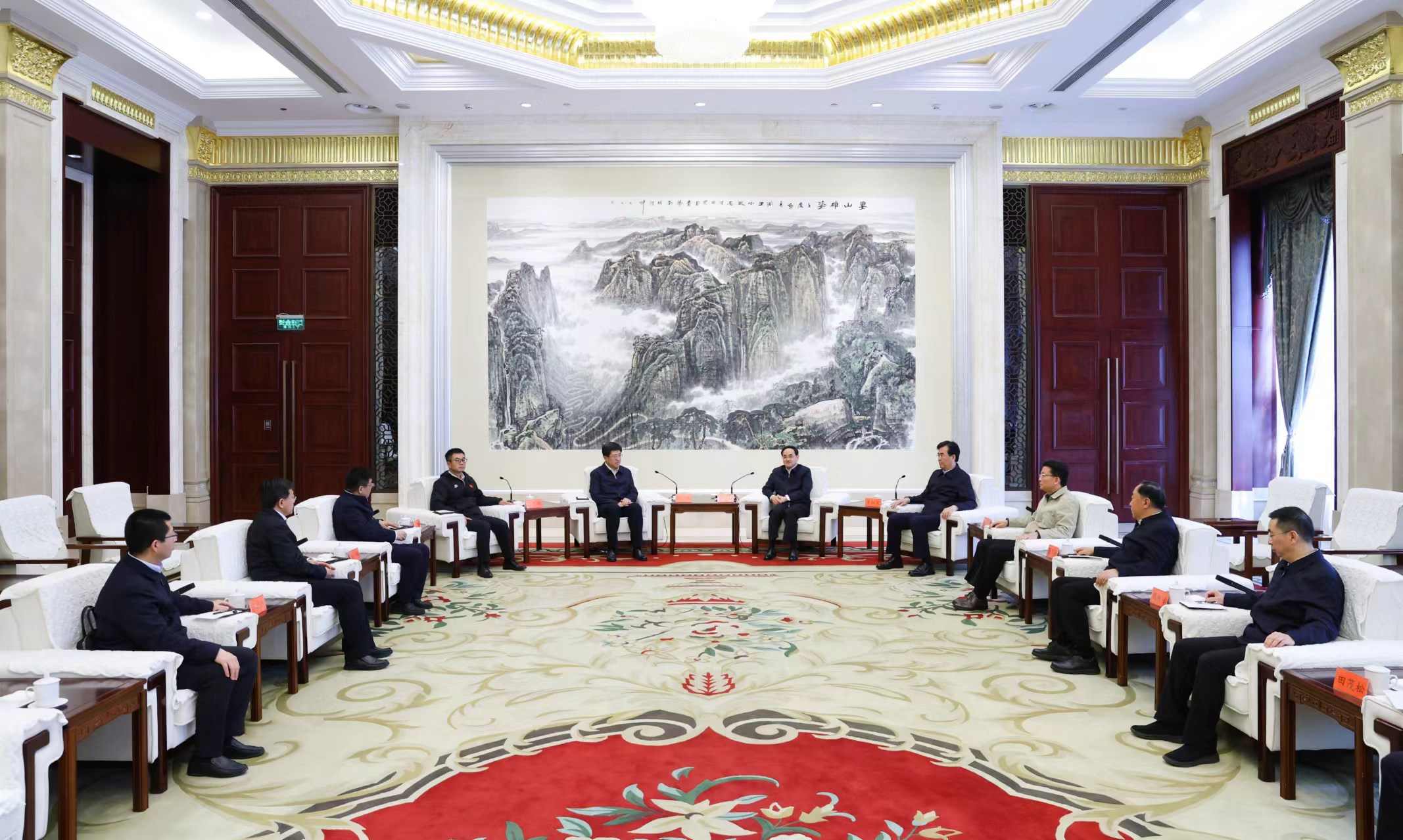 徐麟李炳军会见共青团中央书记处第一书记阿东一行
