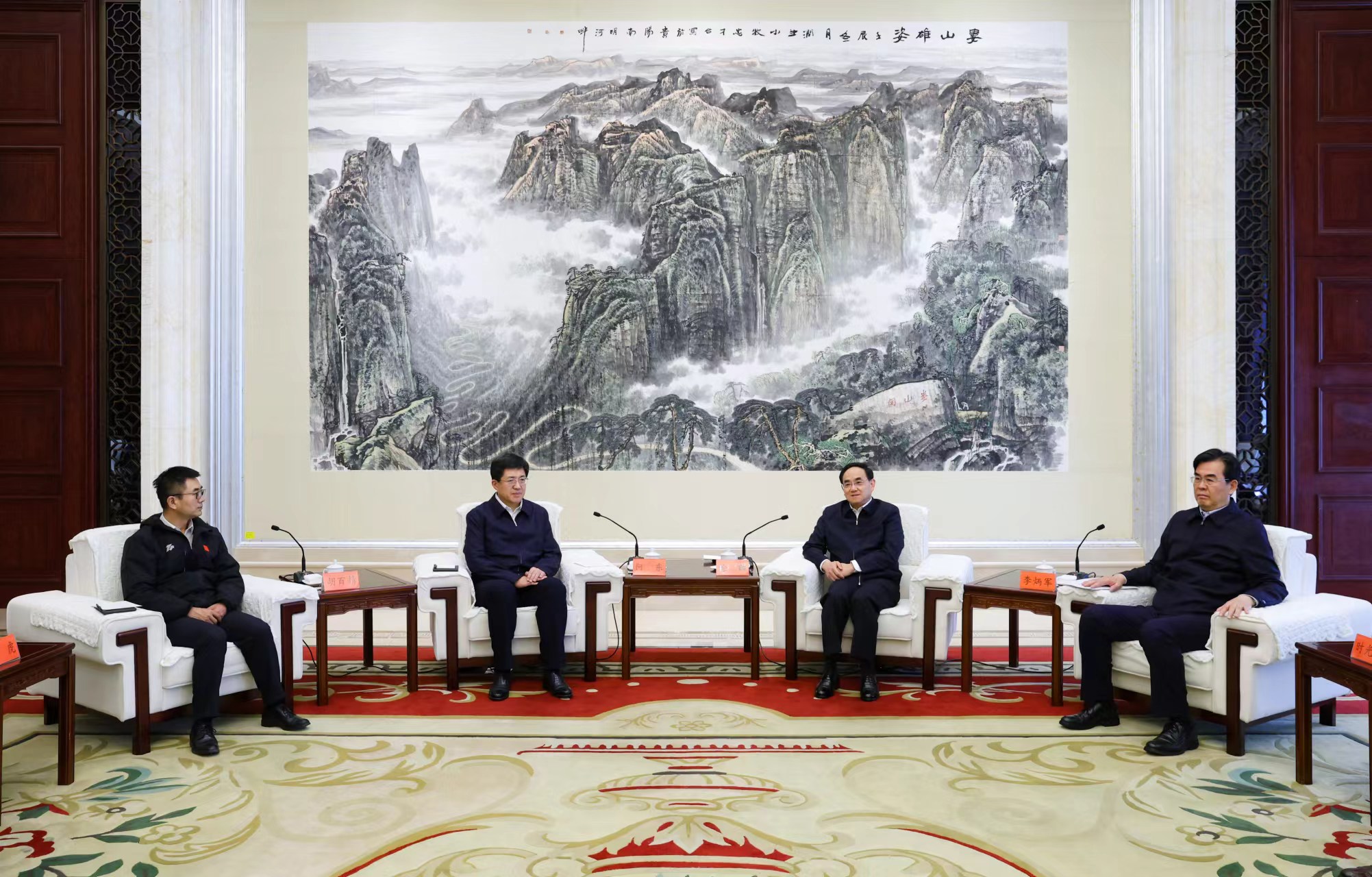 徐麟李炳军会见共青团中央书记处第一书记阿东一行