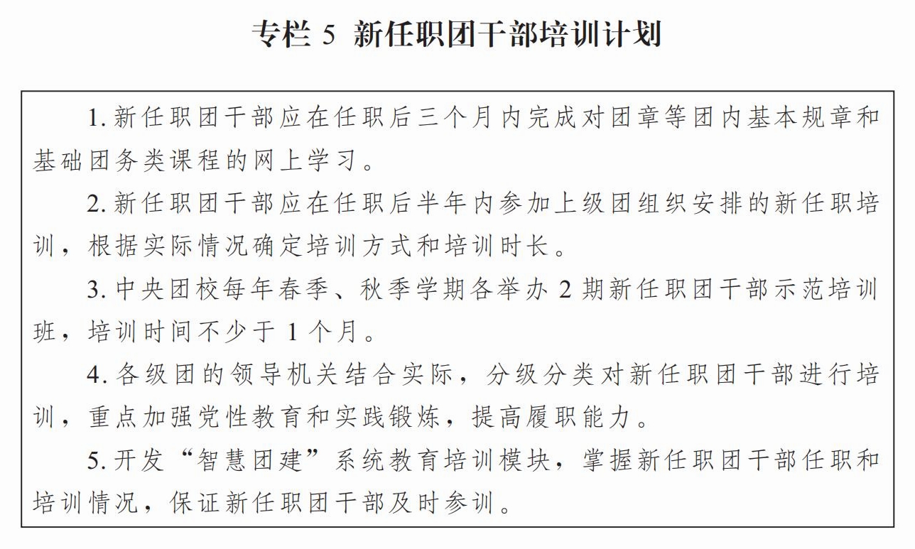 共青团中央关于印发《全国团干部教育培训规划（2024—2028年）》的通知