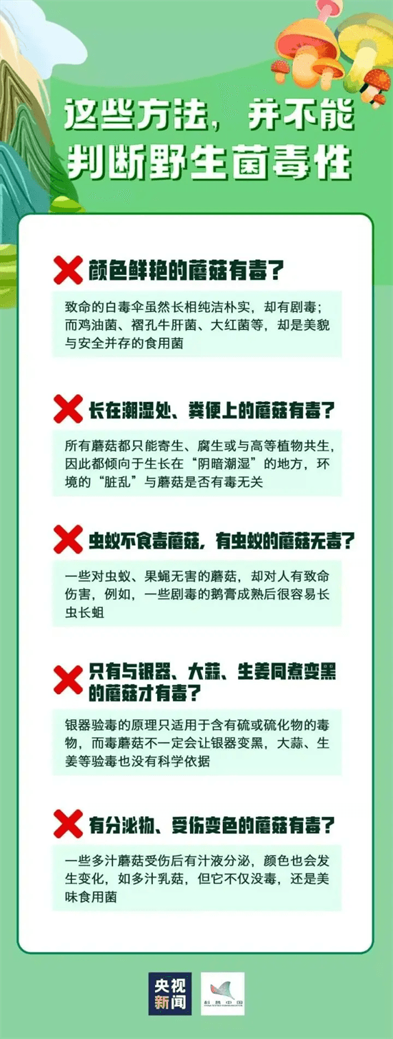 健康科普丨食用野生菌中毒防控知识要点